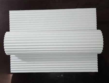 Línea de cartón ondulado de papel de piedra